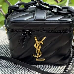 Yves Saint Laurent Black Vanity Vip Gift with purchase Bag YSL